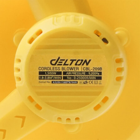 เครื่องเป่าลมไร้สาย (พร้อมแบตเตอรี่) DELTON รุ่น CBL-209B TURBO FORCE 20V 12AH_6